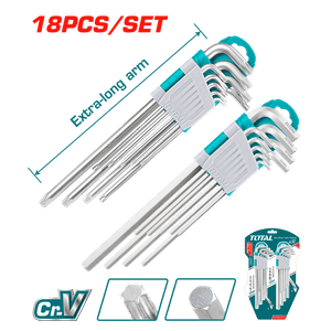 LLAVES HEXAGONALES TORX JUEGO  18 UNDS