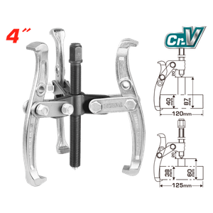 EXTRACTOR TRES MANDIBULAS 4"