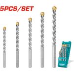 Set de brocas para concreto SDS PLUS 5pzas TOTAL - Total Tools