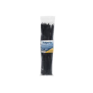 CINCHO PLASTICO BOLSA FULGORE 4" NEGRO 100 UNDS