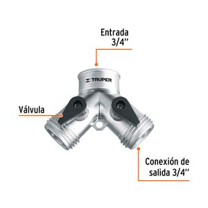 ADAPTADOR YEE P/MANGUERA PLASTICO PRETUL