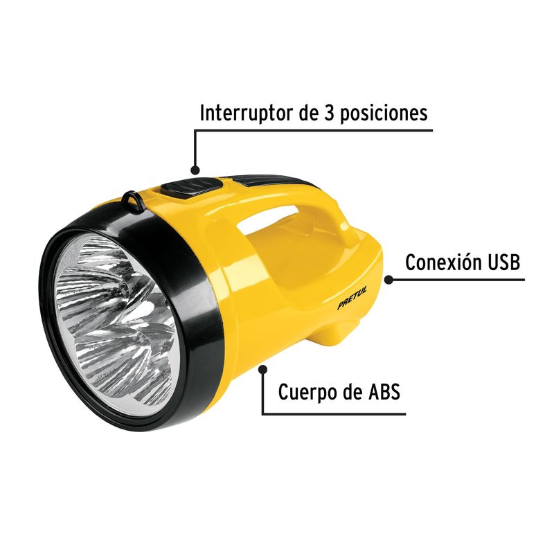 Linterna Led Pretul Recargable Alta Potencia [3010100129350