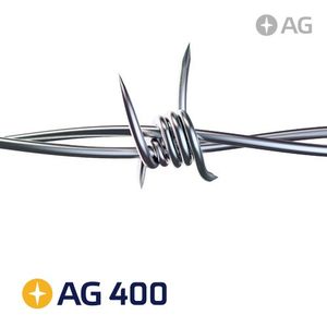 ALAMBRE DE PUAS O ESPIGADO AG 400VRS AG400 ROLLO