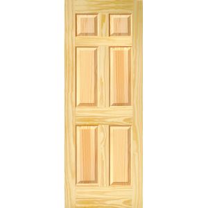PUERTA DE PINO COLONIAL SIN NUDO 0.95X2.07