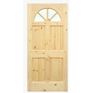 PUERTA DE PINO CAROLINA CON NUDO 0.95X2.07