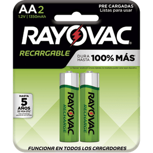 BATERIA RECARGABLE AA RAYOVAC