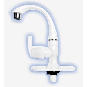 LLAVE LAVAMANOS ABS BLANCO 1/4 GIRO 44290