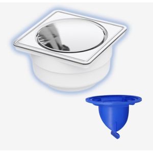 REPOSADERA CUADRADA PUSH TUBERIA 2" 3" Y 4" ANTI-OLORES 2248A0