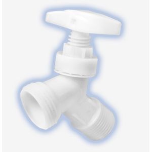 CHORRO ANGULAR 1/2" JARDIN BLANCO 24740