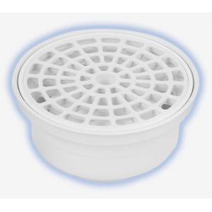 REPOSADERA REDONDA UNIVERSAL 5" REJILLA BLANCA ANTI OLORES E INSECTOS 2261 0