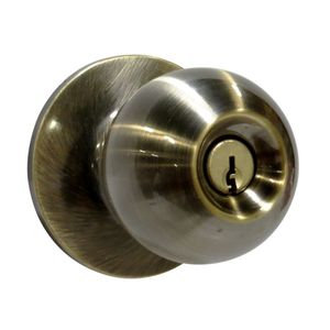 CERRADURA DORMITORIO ELITE POMO DORADO ANTIGUO LOCKPLUS