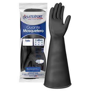 GUANTE MOSQUETERO CAL. 35 LATEXPORT M NEGRO