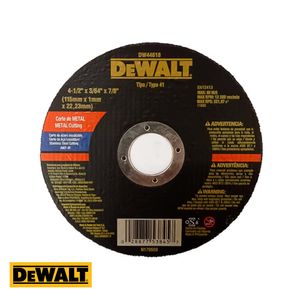 DISCO CORTE METAL 4 1/2"X1MM