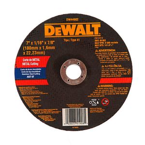 DISCO CORTE METAL 7"X1.6MM