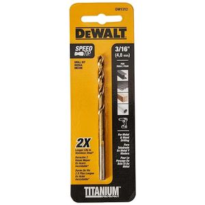 BROCA TITANIO 3/16" P/METAL DW1312  G