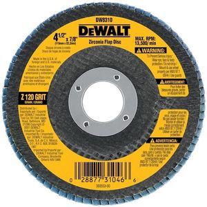DISCO LIJA ZIRCONIO Z120 4 1/2X7/8" DW8310-AR