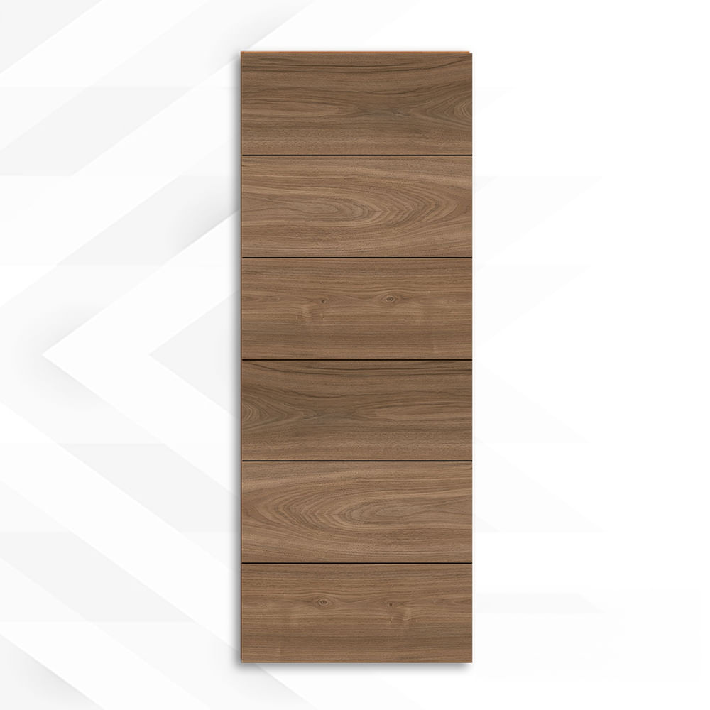 PUERTA LAMINADA ESPRESSO TIPO TOSCANA 0.75X2.07M CONSTRUFACIL